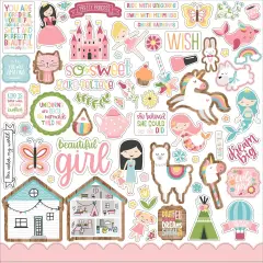 Echo Park All Girl 12x12 Element Stickers