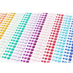 900 Pieces Self-Adhesive Rhinestone Stickers,15 Colors,DIY Face Gems Body Stickers Nail Makeup 3mm 4mm 5mm Festival Carnival Embellishments for Crafts 1pcs