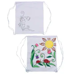 Color-Me&trade;&nbsp;Printed Flower Backpack (Pack of 12)