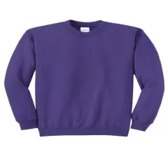 Port & Company&reg; Core Fleece Crewneck Long Sleeve Sweatshirt Purple