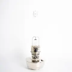 Aladdin Oil Fuel Lamp, Indoor Emergency Lighting for Shelf, Table or Hanging, Chrome or Brass Finish