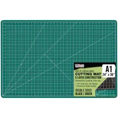 24" x 36" Self-Healing Cutting Mat 5-Ply - Double-Sided Green/Black Craft Mat, Non-Slip Cutting Mats for Crafts, Sewing, Quilting, Scrapbooking