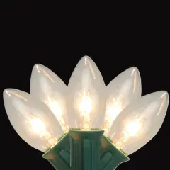 Northlight C9 Christmas String Lights - Clear - 24' Green Wire - 25ct