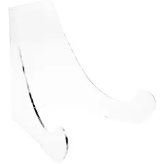 Plymor Clear Acrylic Flat Back Easel With Rounded Support Ledges, 12" H x 13.5" W x 12" D