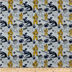 Licensed NCAA Penn State University Mascot PS-1164 Cotton Fabric by the Yard