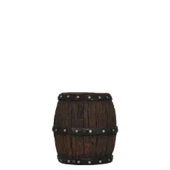Small Rustic Barrel Statue