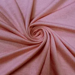 Shrimp Pink Solid Rayon Spandex Jersey Knit Fabric By the Yard