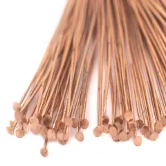 The Bead Chest Copper 21 Gauge 3 Inch Head Pins (Approx 100 pieces)