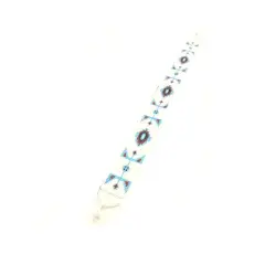 Native American Inspired Seed Beaded Bands White