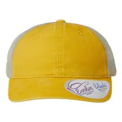 Infinity Her&reg; Women's Washed Mesh Back Cap S Yellow/Polka Dots