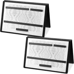 2 Pcs Knitting Pattern Holder Fold up