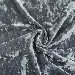 1 yard Stretch Velvet Crushed Ice Denim Apparel Fabric Polyester Spandex Soft Drapey Holiday Material 58/60" width