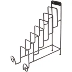 Bard's Wrought Iron 8 Plate Table Stand, 14.25" H x 7" W x 12" D (For 6" - 9" Plates)