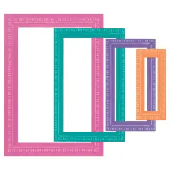 Sizzix Framelits Die 9/Pkg, Fanciful Reversed by Stacey Park-Renee Deco Rectangles