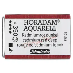 Schmincke Horadam Aquarell Watercolor - Cadmium Red Deep, Full Pan