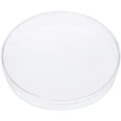 Pioneer Plastics 052C Clear Round Petri Dish Plastic Container, 4.3125" W x 0.625" H