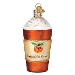 Old World Christmas 4.25 In Pumpkin Spice Latte Tree Ornament , Drink Star Fall Multicolored