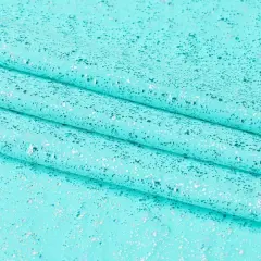 Robins Egg Speckle Spandex Fabric Mint