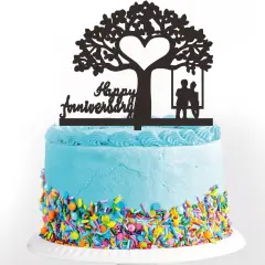 Happy Anniversary Cake Topper