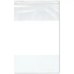 Plymor 10" x 15" (Pack of 100), 4 Mil Heavy Duty White-Block Zipper Reclosable Plastic Bags