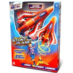 Lanard: Slam Shot: Stunt Plane - Super High-Flying Plane Toy, Launcher & Stomp Pad, Soars Up To 50', Performs Tricks & Loops, Outdoor Play, Kids 6+