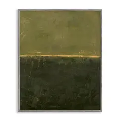 Stupell Industries Green Hued Rustic Abstract Framed Giclee By Design Fabrikken