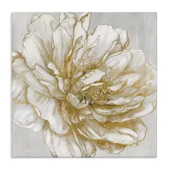 Stupell Industries Modern Glam White Flower Petals Canvas Design By Carol Robinson