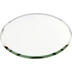Plymor 4" Round, 3mm Thick Beveled Glass Mirror Circle