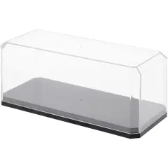 Pioneer Plastics 143C-BC Clear Plastic Display Case with Base for 1:43 Scale Cars, 6.125" W x 2.625" D x 2.25" H