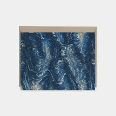 Indigo Wood Texture Note Cards