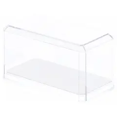 Pioneer Plastics 164CD Clear Plastic Display Case for 1:64 Scale Cars (Mirrored), 3.5" W x 1.625" D x 1.75" H (Mailer Box)