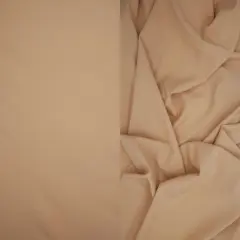 1 Yard Drapery Fabric Peach Skin Solid Stretch Woven Soft Brushed 57/58" Width SAND