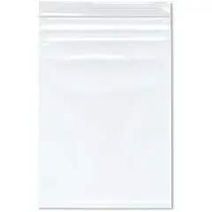 Plymor 7" x 10" (Pack of 100), 4 Mil Heavy Duty Zipper Reclosable Plastic Bags