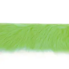 5 yards of 1 1/2" Rabbit Fur Trim | 5 yard cut Cranberry/ Sage