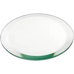 Plymor 5" Round, 5mm Thick Beveled Glass Mirror Circle