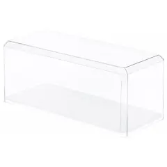 Pioneer Plastics 355CD-UV Clear Plastic Display Case for 1:18 Scale Cars (Mirrored, UV Resistant), 13" W x 5.5" D x 5" H (Mailer Box)