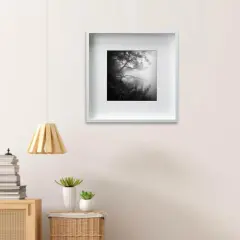 White Frame with Mount, 19&frac34;x19&frac34;" &ndash; Deep Gallery Frame, Easy No-Nail Hanging!