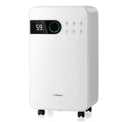 Costway32-Pint Portable Dehumidifier with Sleep Mode 2,500 Sq. ft Coverage Area