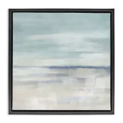 Stupell Industries Subtle Coastal Abstraction Floating Frame By J:L Design