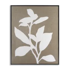 Stupell Industries Frosted Linen Floral Framed Giclee, design by Vanna Lam