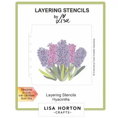 Lisa Horton Crafts Layering Stencils 6"X6"-Hyacninths
