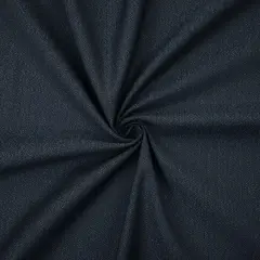 Deep Blue-Gray Poly-Wool Herringbone Stretch Suiting Woven Fabric By the Yard