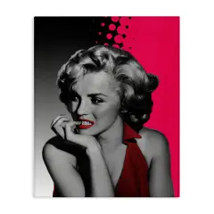 Stupell Industries The Thinker in Red Canvas By Jadei Graphics