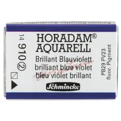 Schmincke Horadam Aquarell Watercolor - Brilliant Blue Violet, Full Pan