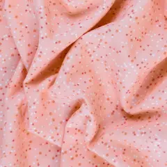 Mook Fabrics Dotted Flannel Fabric [108 in. Wide] - By The Yard Peach Fuzz