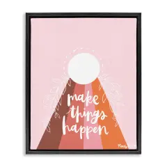 Stupell Industries Minimal Make Things Happen Floating Frame Design by Mandy Ford Art + Illustration
