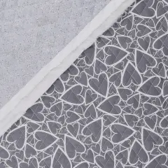 Mook Fabrics Double Faced Quilted Cotton Fabric [43 in. Wide] - By The Yard Hearts/Dots