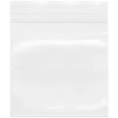 Plymor 2.5" x 2.5", 4 Mil Heavy Duty Zipper Reclosable Plastic Bags