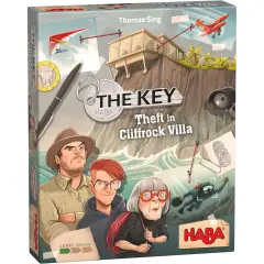 HABA The Key: Theft in Cliffrock Villa - Strategy Deduction Kids Games for Ages 8-12, Family Mystery Board Game with Puzzles and Replayable Clues Multicolor