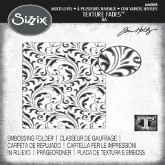 Sizzix Textured Impressions Embossing Folder by Tim Holtz-Vault Flourish